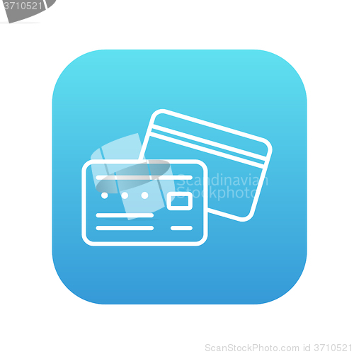 Image of Credit card line icon.