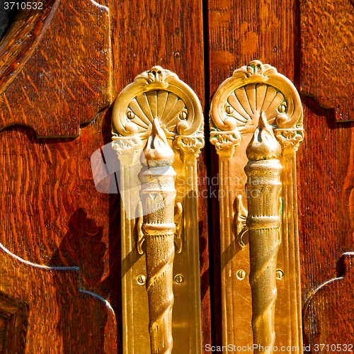 Image of old london door in england and wood ancien abstract hinged 