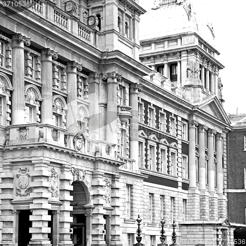 Image of old construction in england europe london wall antique and light