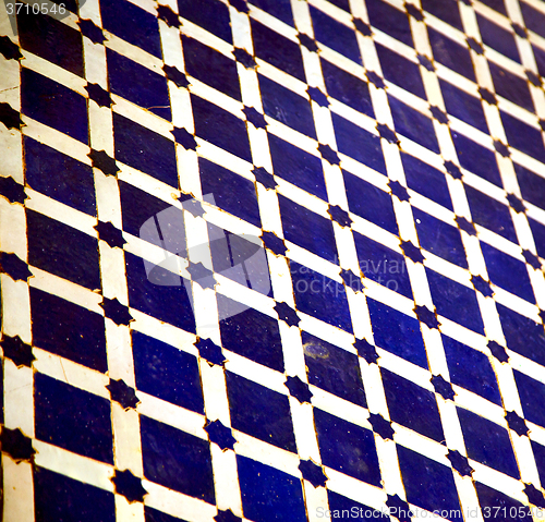 Image of abstract morocco in africa  tile the colorated pavement   backgr