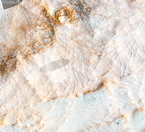 Image of abstract in pamukkale turkey asia the old calcium bath and trave