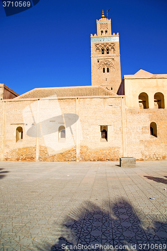 Image of history in   africa  minaret       sky