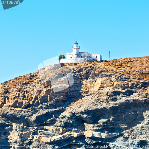Image of froth and foam greece from the boat  islands in mediterranean se