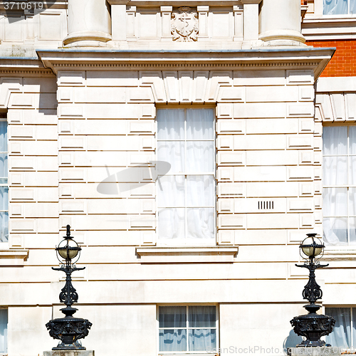 Image of old construction in england europe london wall antique and light