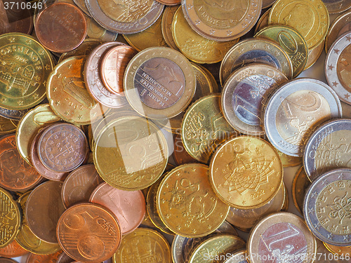 Image of Euro coins background