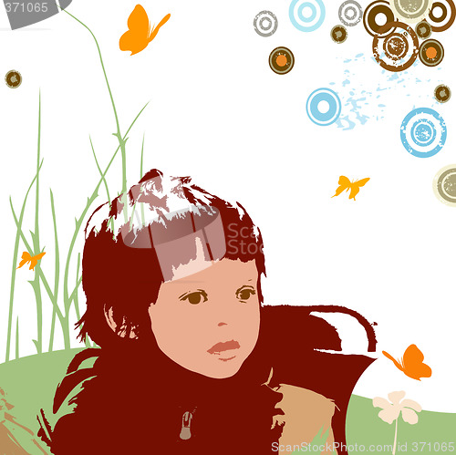 Image of girl with circles