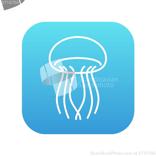 Image of Jellyfish line icon.