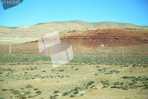 Image of valley in   africa   ground  hill 