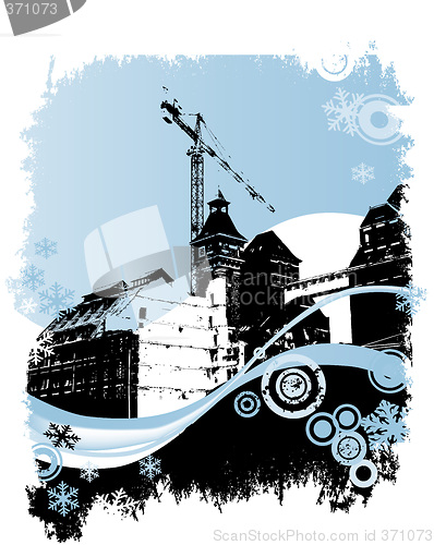 Image of winter, industrial site