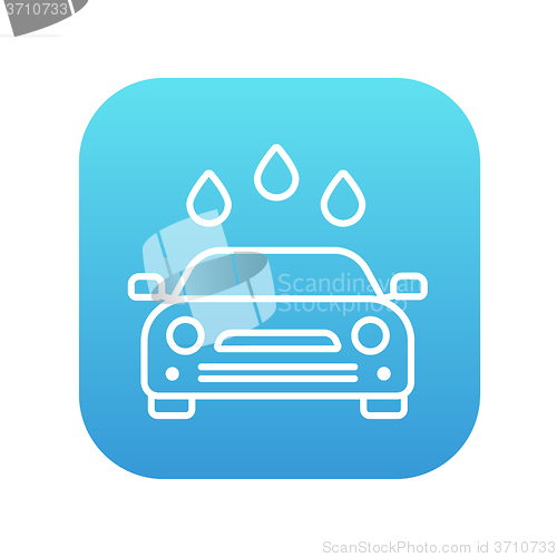 Image of Car wash line icon.