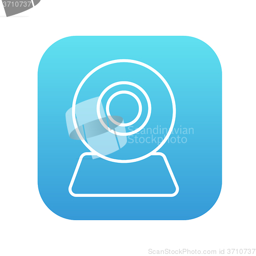 Image of Web camera line icon.