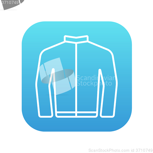 Image of Biker jacket line icon.