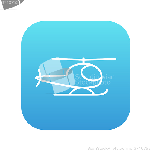 Image of Helicopter line icon.