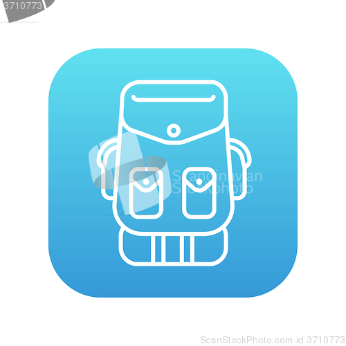 Image of Backpack line icon.