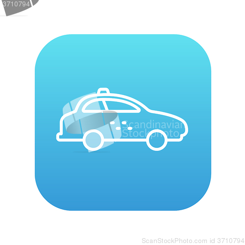 Image of Taxi car line icon.