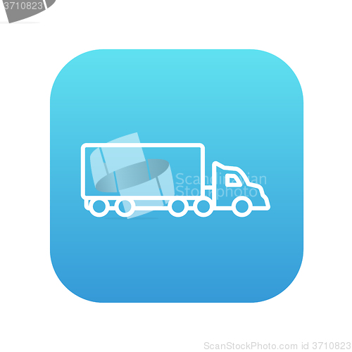 Image of Delivery truck line icon.