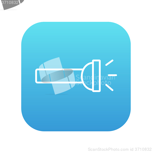 Image of Flashlight line icon.