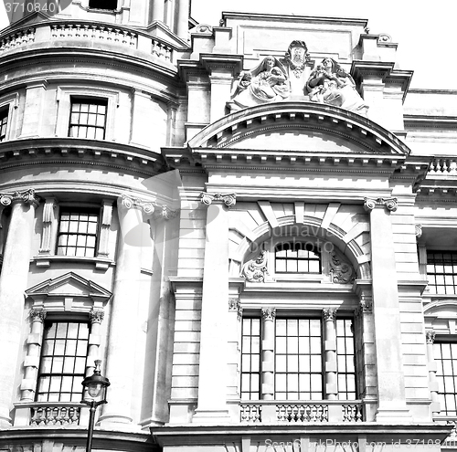 Image of exterior old architecture in england london europe wall and hist