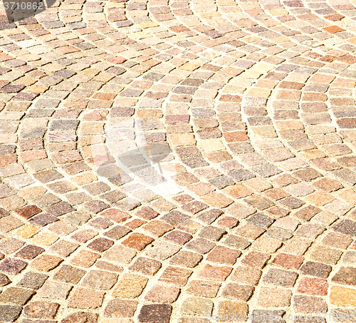 Image of  cracked  step   brick in  italy old wall and texture material t