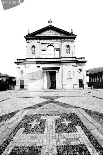 Image of heritage  old architecture in italy europe milan religion       