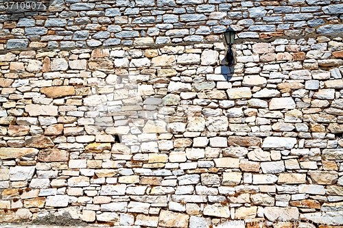 Image of  greece cracked  streetlamp background