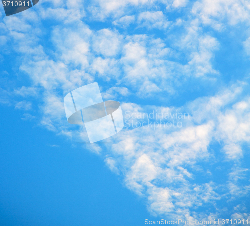 Image of in the sky of world cloudy fluffy cloudscape