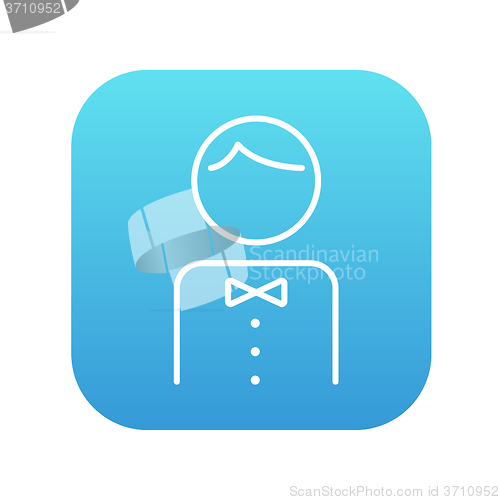 Image of Waiter line icon.
