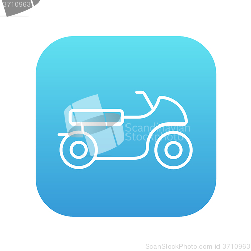 Image of Motorcycle line icon.