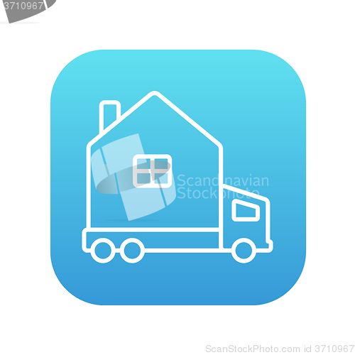 Image of Motorhome line icon.