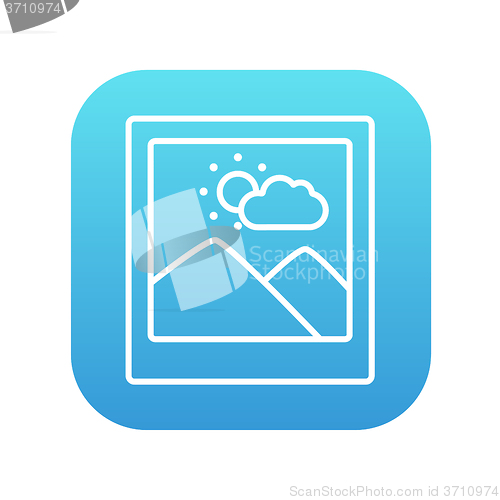 Image of Picture line icon.