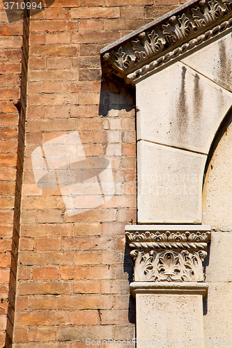 Image of abstract old column in the  country   italy and 