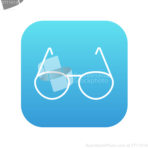 Image of Eyeglasses line icon.