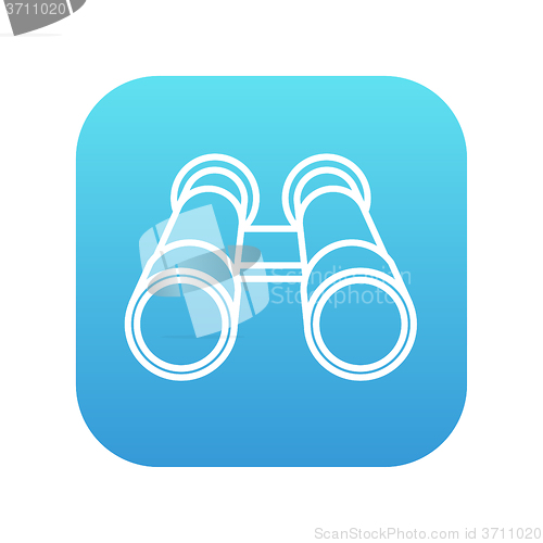 Image of Binocular line icon.