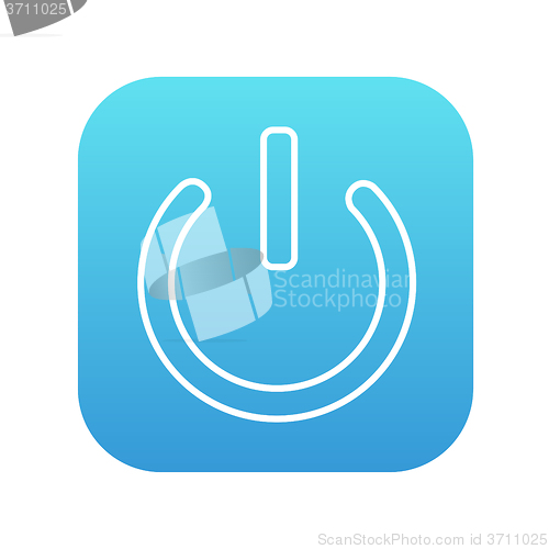 Image of Power button line icon.