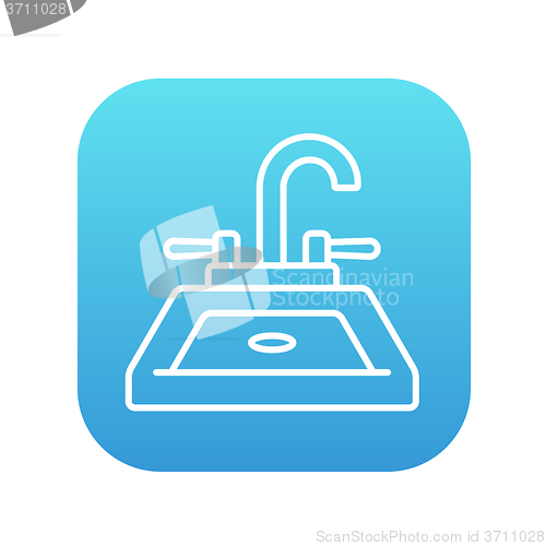 Image of Sink line icon.