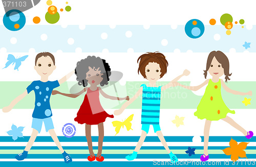 Image of group of kids playing