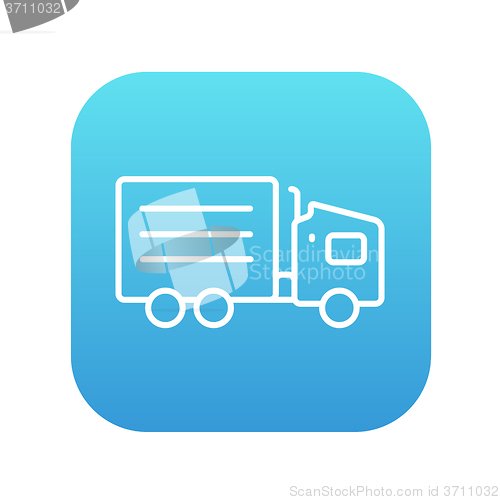 Image of Delivery truck line icon.