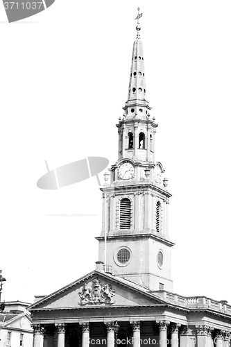 Image of old architecture in england london europe wall and history
