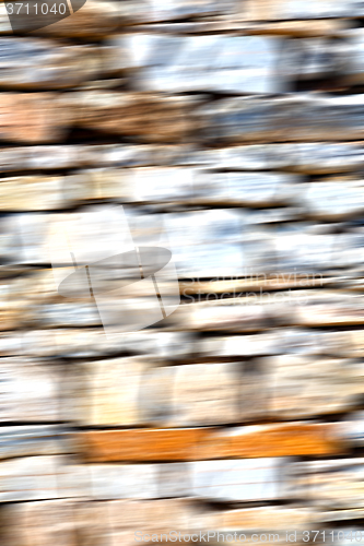 Image of  greece cracked  step   brick in    old wall and texture materia