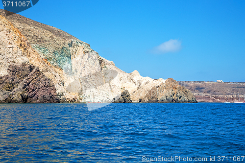 Image of from the boat sea and sky in  greece europe