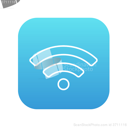 Image of Wifi sign line icon.