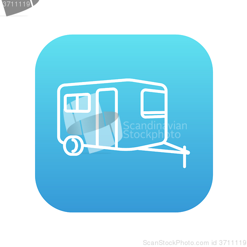 Image of Caravan line icon.