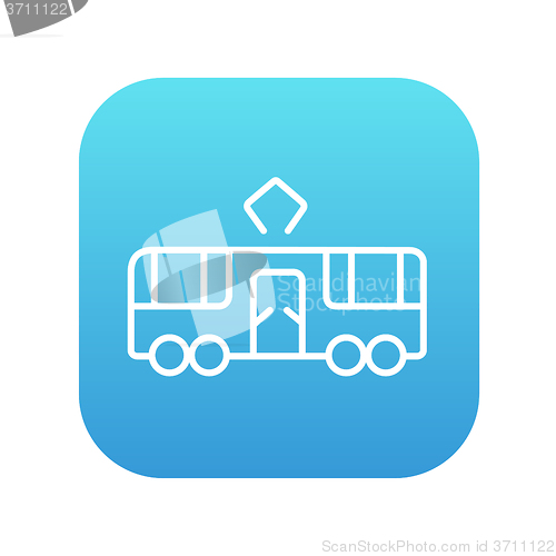 Image of Tram line icon.