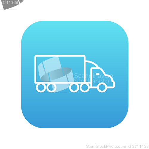 Image of Delivery truck line icon.