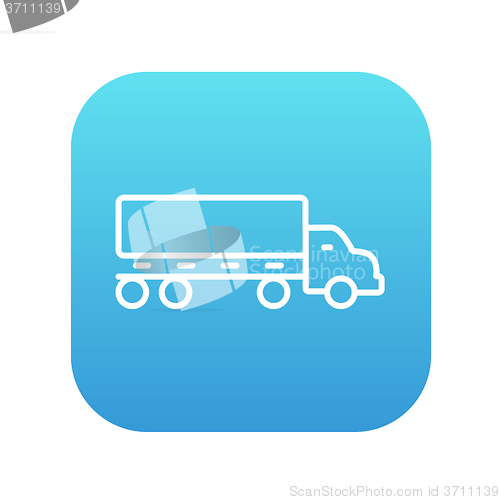 Image of Delivery truck line icon.