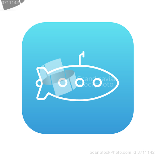 Image of Submarine line icon.