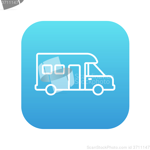 Image of Motorhome line icon.