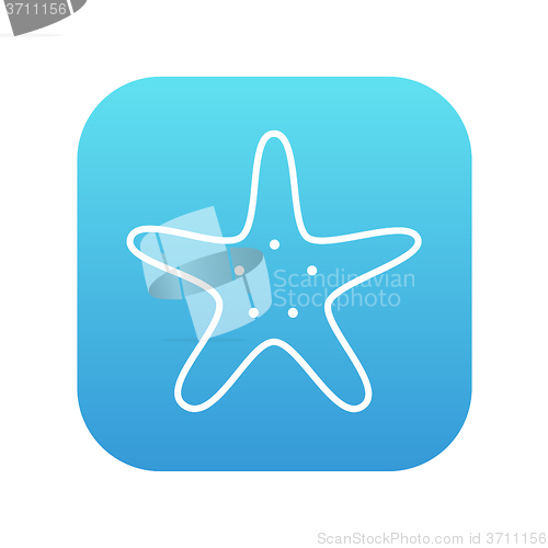 Image of Starfish line icon.