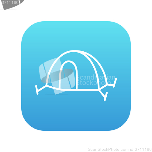 Image of Tent line icon.