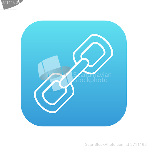 Image of Chain links line icon.